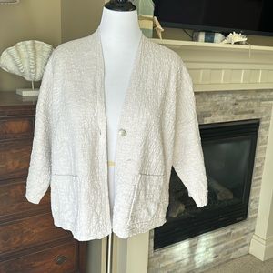 Size XL Eileen Fisher 3/4 length sleeve summer jacket